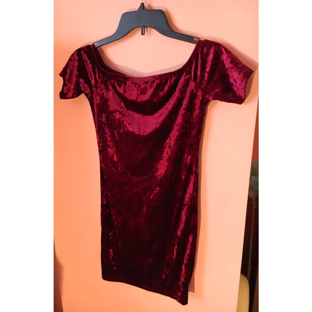 Velvet Burgundy Dress